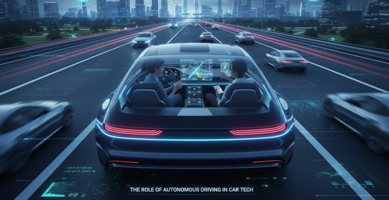 Autonomous driving plays a central role in modern car technology, shaping safety systems, connectivity, and AI-driven driving experiences.