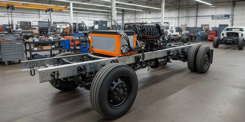 Edison Motors plans to commercialize its diesel-electric conversion kit and potentially offer rolling chassis options for hybrid pickup builds.