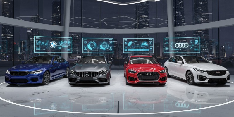 Leading brands compete for dominance in the 2026 performance sedan market, balancing power, advanced Car OS technology, and semi-autonomous innovation.