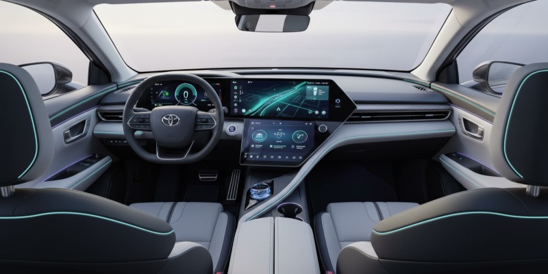 Next-generation Toyota Car OS enhances connectivity and smart driving features in 2026 models.