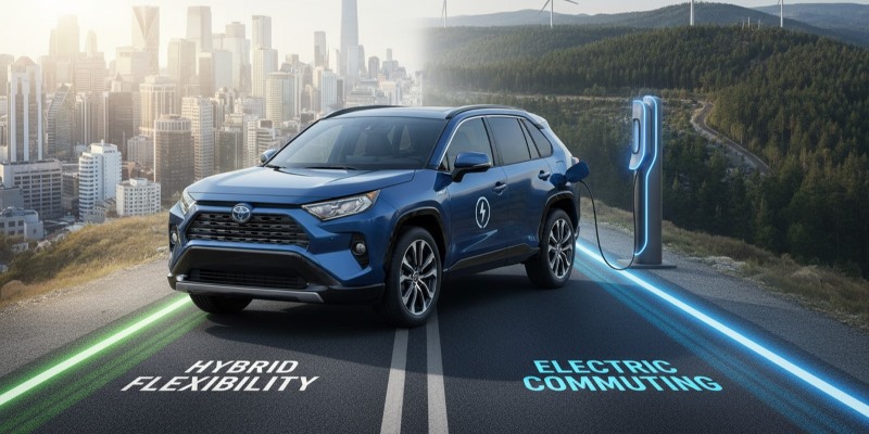 RAV4 Prime bridges hybrid flexibility with electric commuting capability.