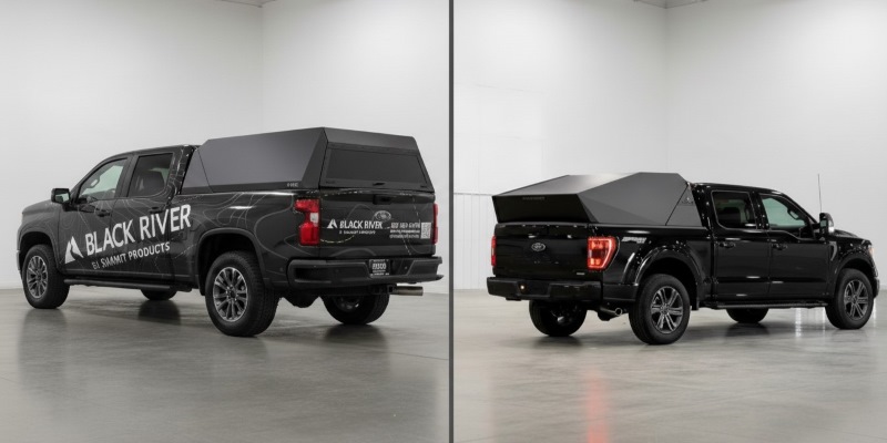 The Black River Matrix lineup ranges from $4,195 to $5,195, positioning it in the premium truck accessory segment.
