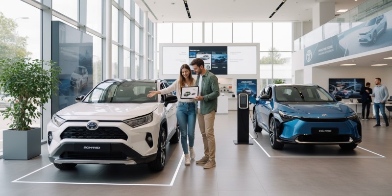 U.S. buyers compare Toyota hybrid and EV options in 2026 before making a purchase decision.
